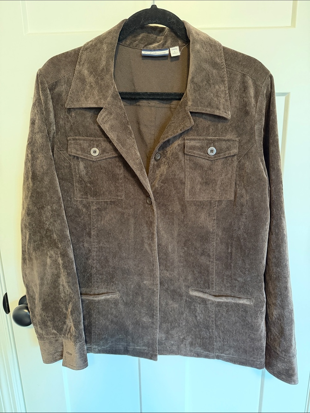 croft & barrow Brown Corduroy Blazer Jacket